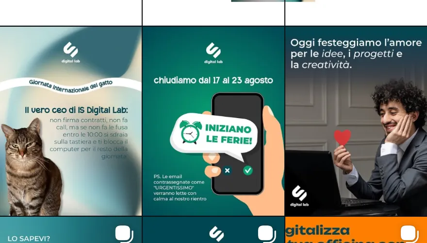 immagine dei social di is digital lab