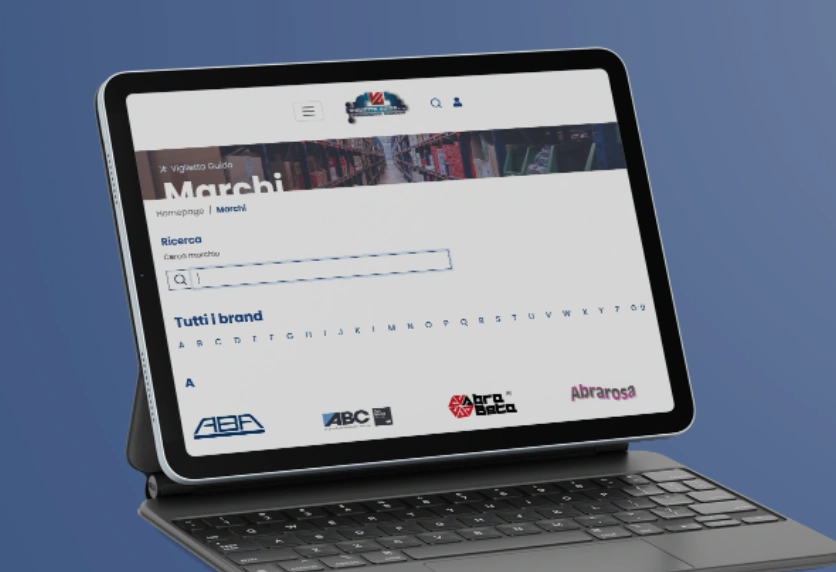immagine dell'ecommerce di Viglietta Guido visto da un tablet