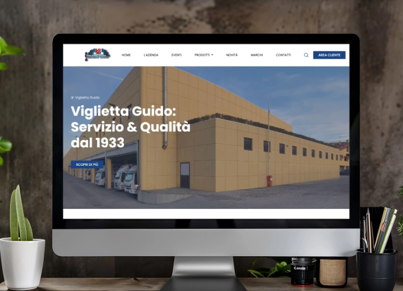 immagine della pagina principale del website di Viglietta Guido