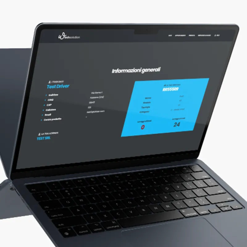 immagine del gestionale di wash solutions su pc